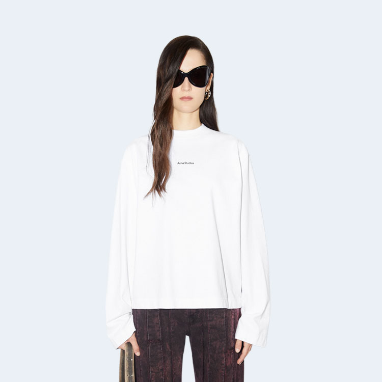 아크네 스튜디오 스탬프 로고 티셔츠